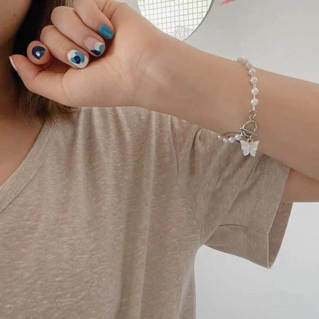 Fashion Punk Curb Cuban Chain Bracelets Set