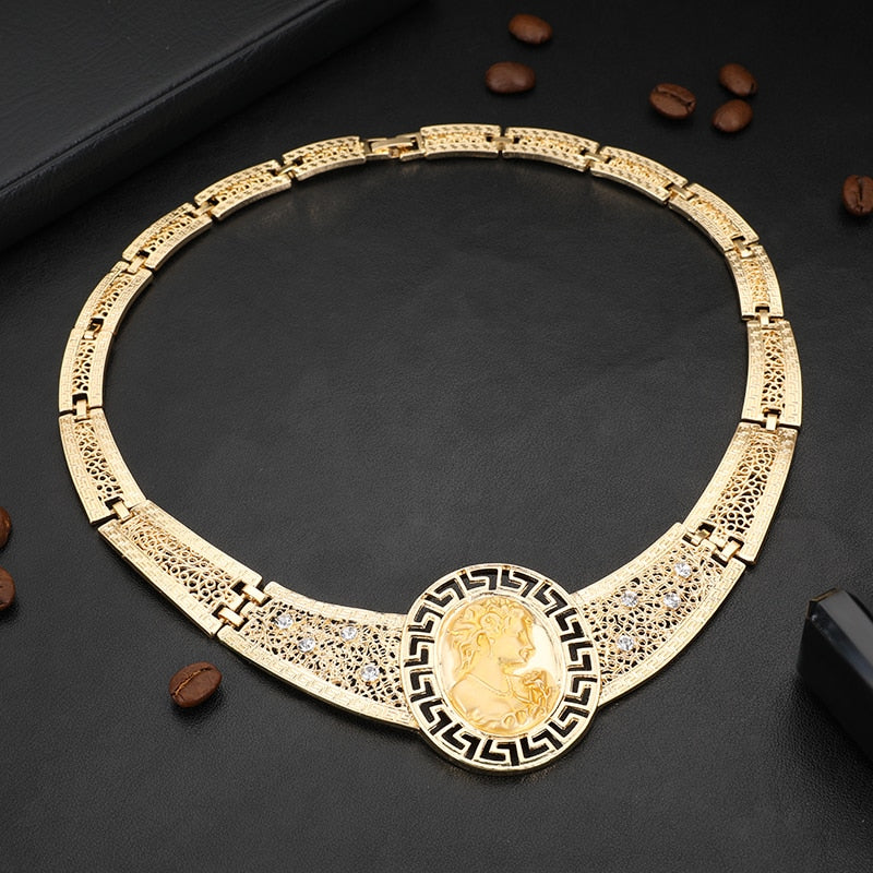 Africa Party Necklace ring earrings bracelet set
