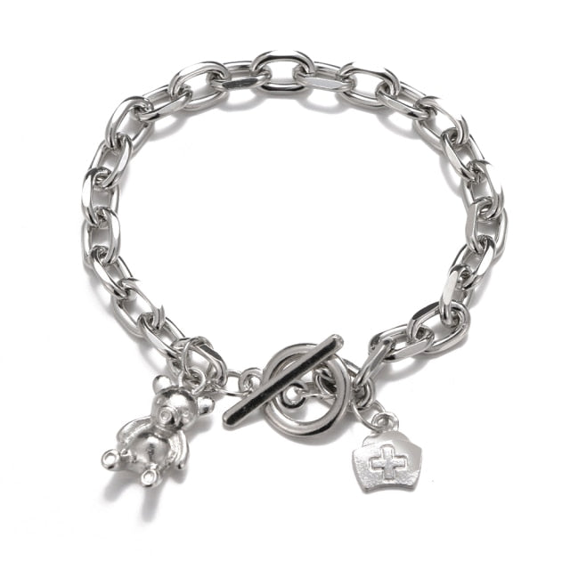 Fashion Multilayer Beaded Chain Bracelets Set