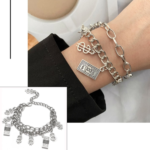 Fashion Multilayer Beaded Chain Bracelets Set