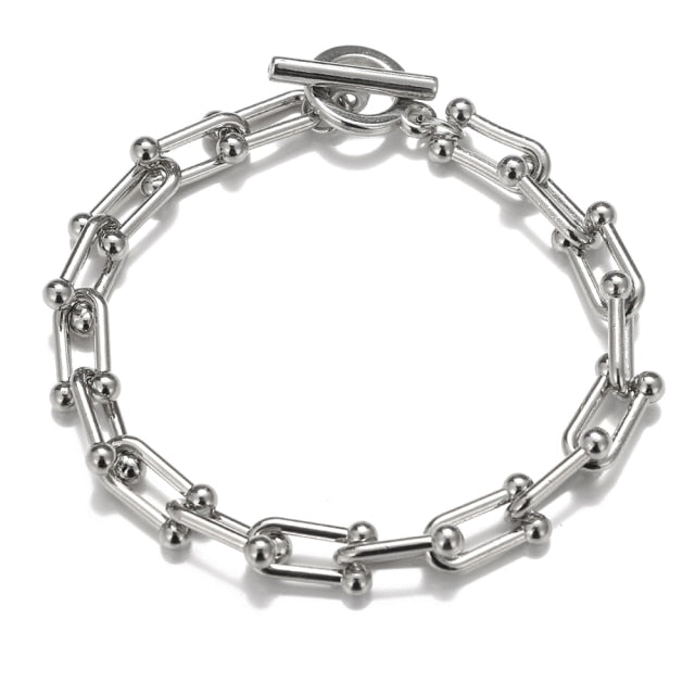 Fashion Multilayer Beaded Chain Bracelets Set