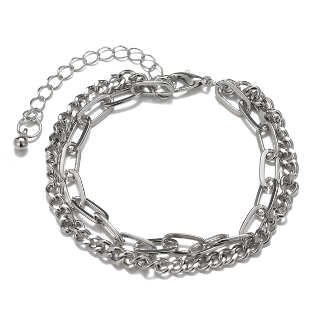 Fashion Multilayer Beaded Chain Bracelets Set