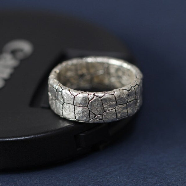 Anillo ajustable con apertura de moneda de la suerte de cobre