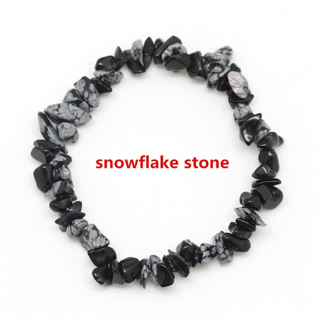 Hot Irregular Natural Crystals Chakras Stone Bracelet