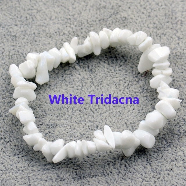 Hot Irregular Natural Crystals Chakras Stone Bracelet