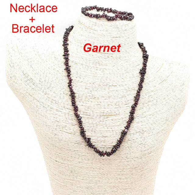 Hot Irregular Natural Crystals Chakras Stone Bracelet