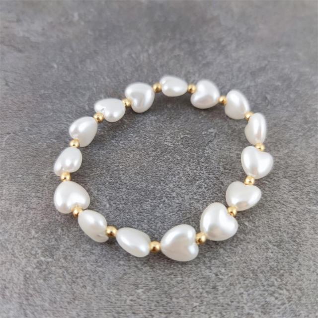 Boho Letter White Charm Bracelet Men Women