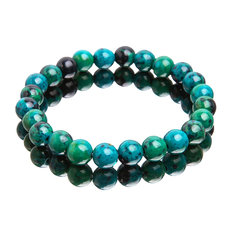 Malachite Bracelets For Women Men  Natural Stone Beads Bracelet