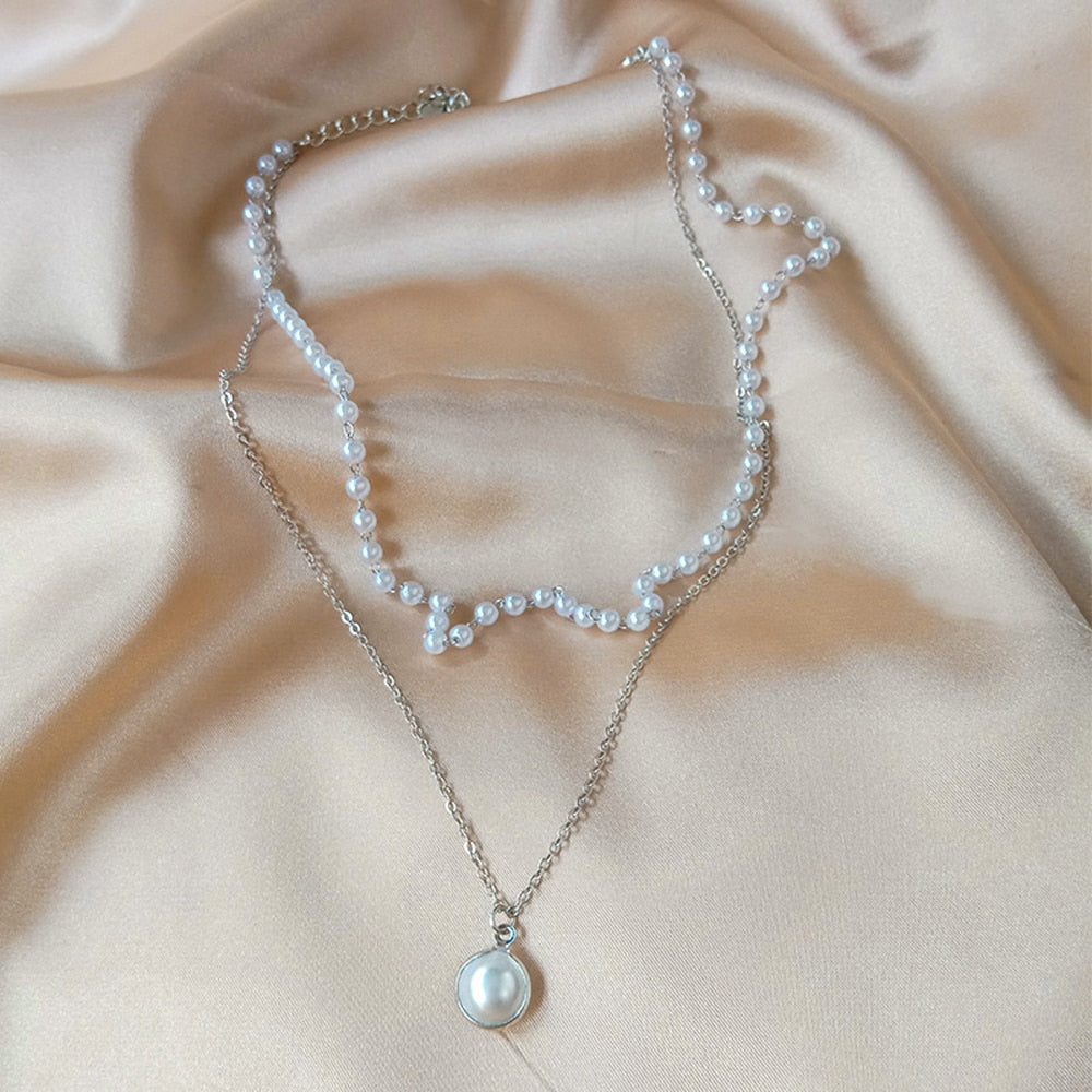 New Fashion Kpop Pearl Choker Necklace