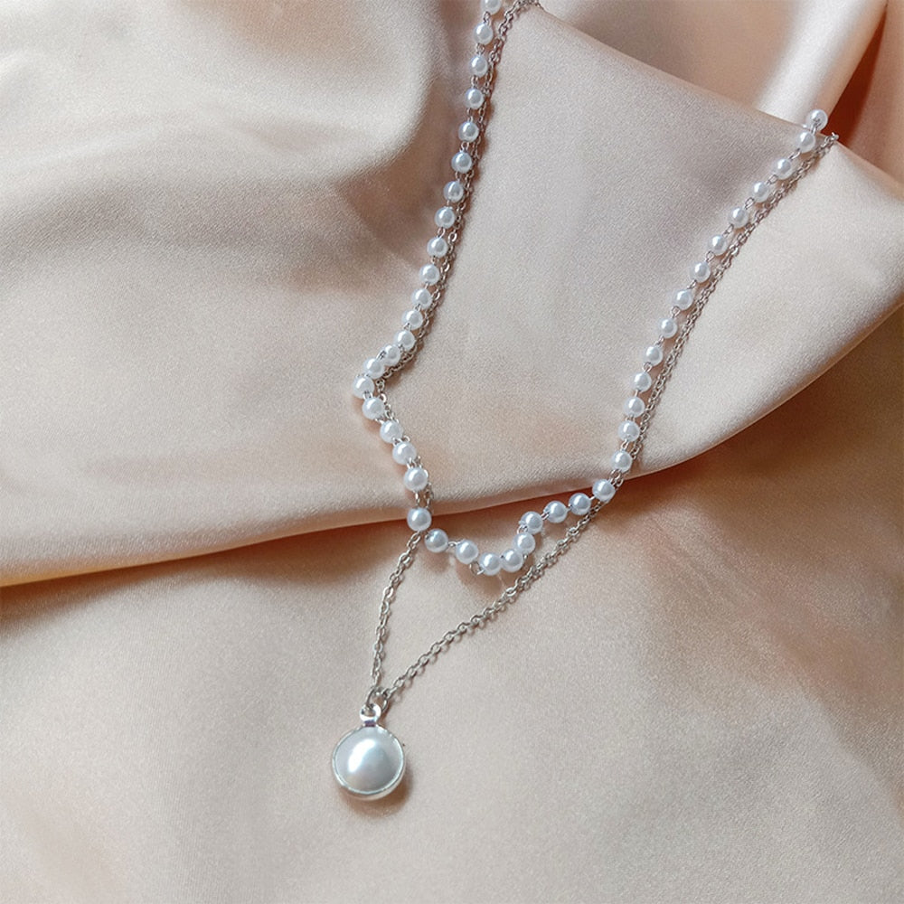 New Fashion Kpop Pearl Choker Necklace