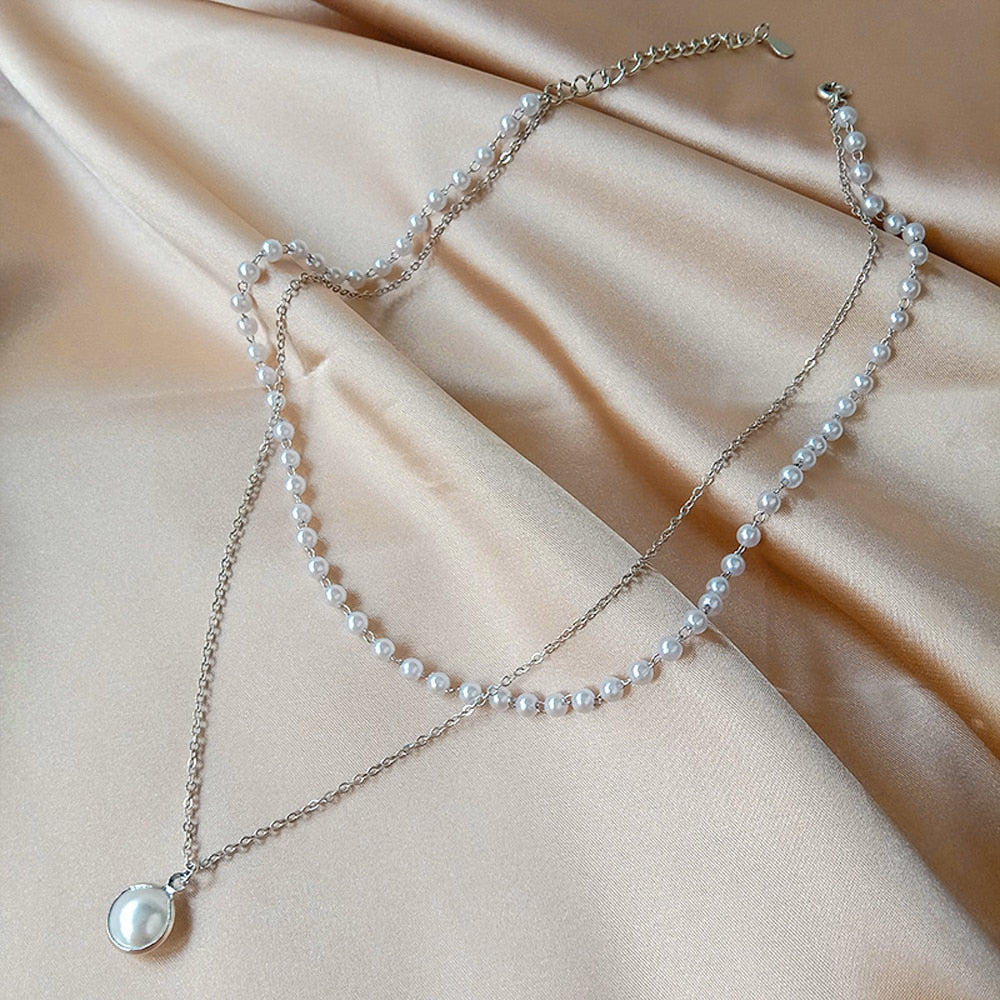New Fashion Kpop Pearl Choker Necklace