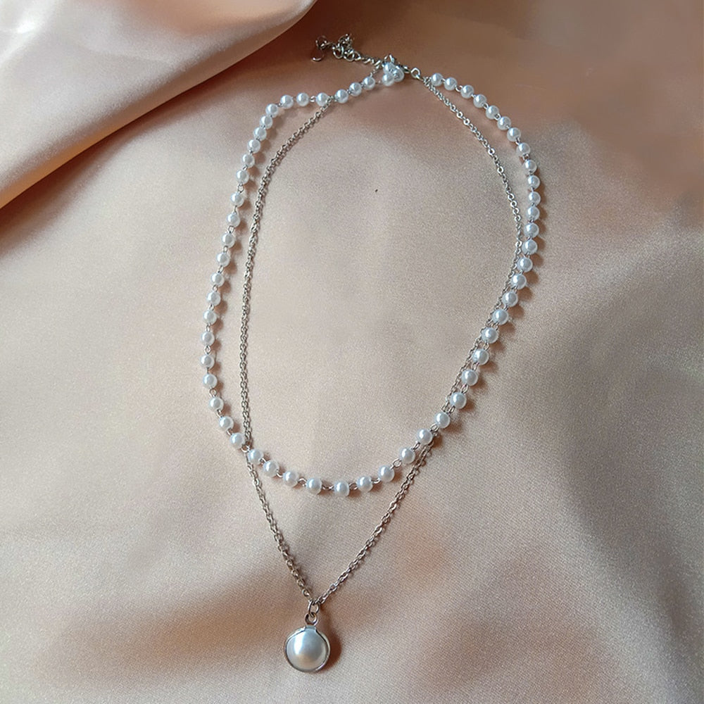 New Fashion Kpop Pearl Choker Necklace