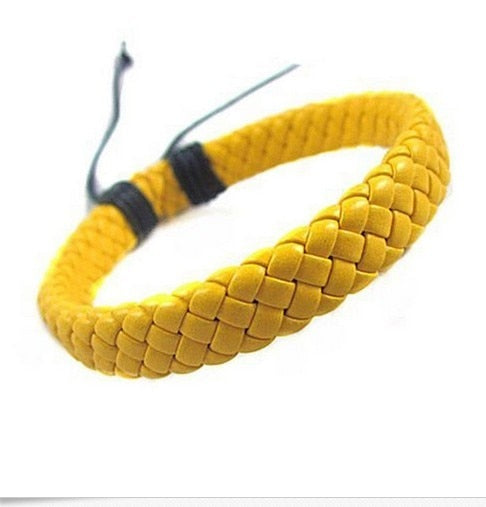Leather Bracelet Cuff Rope Can Be Adjusted