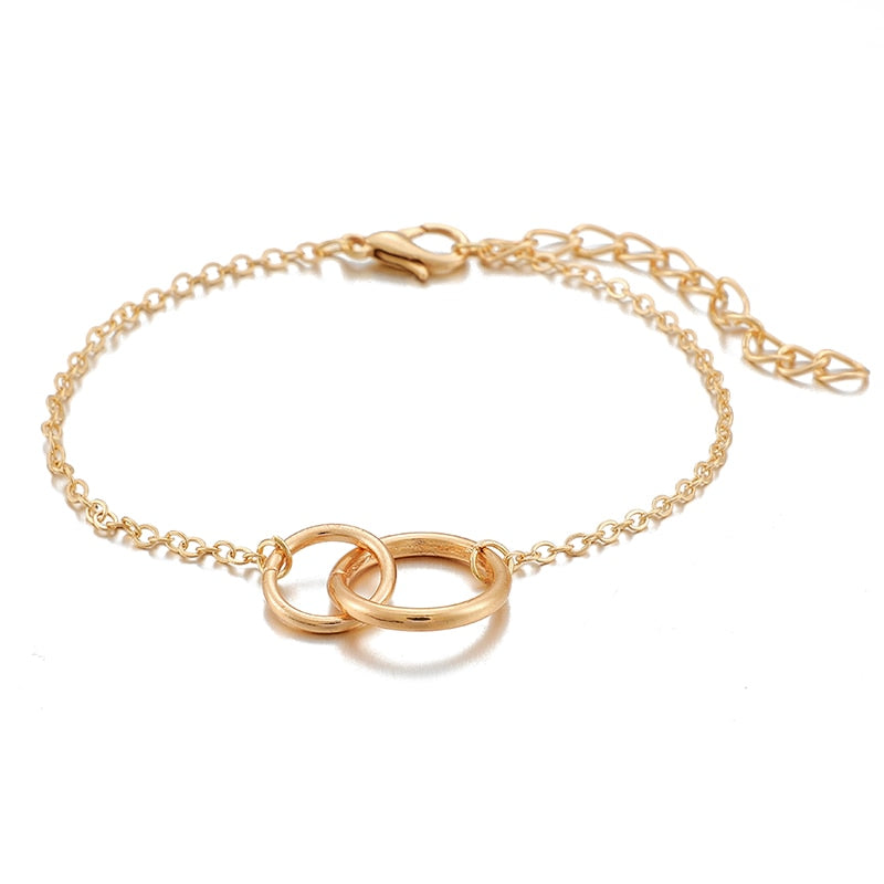 Bohemian Gold Tassel Bracelets for Women