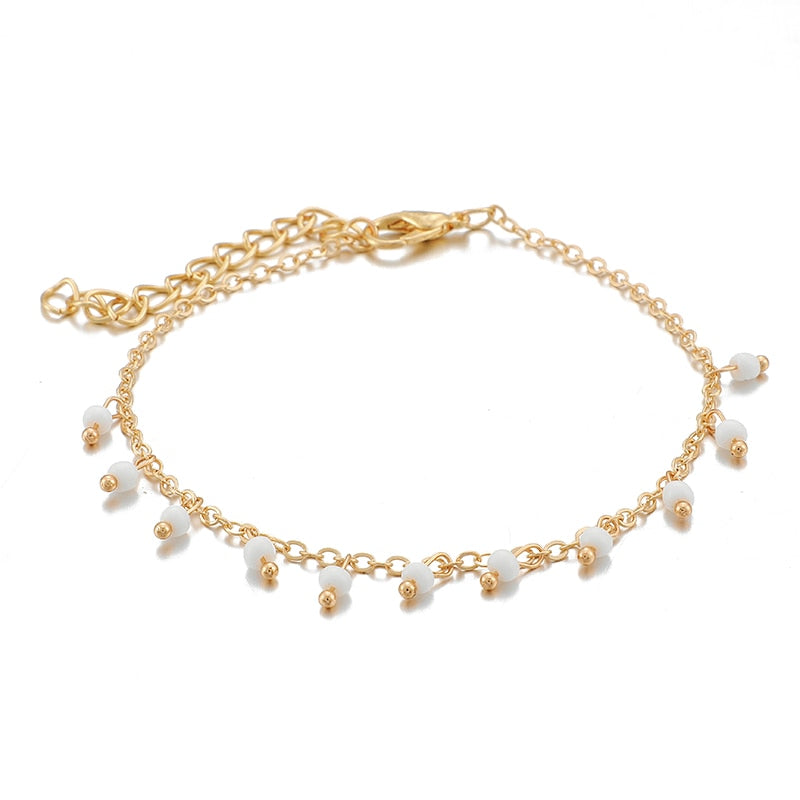 Bohemian Gold Tassel Bracelets for Women