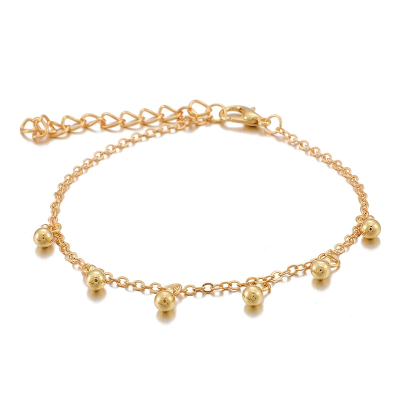 Bohemian Gold Tassel Bracelets for Women