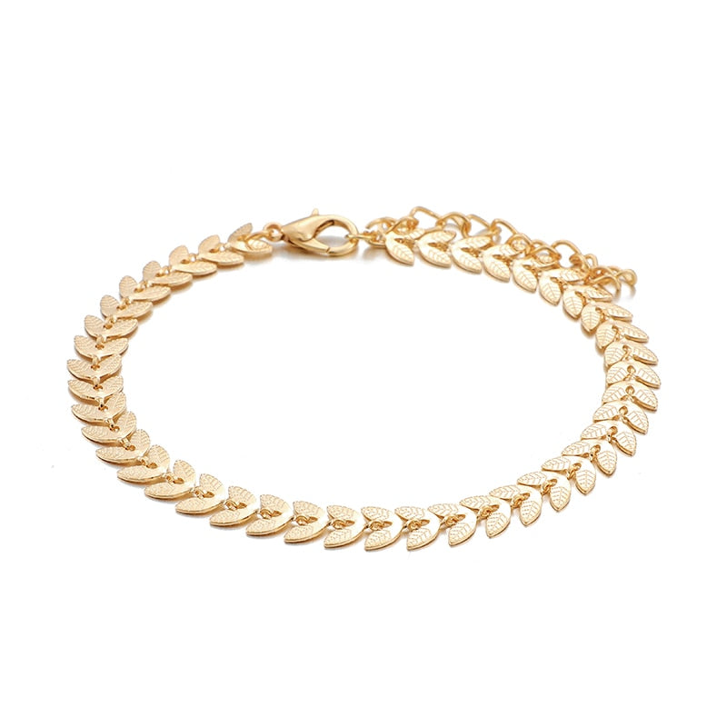 Bohemian Gold Tassel Bracelets for Women