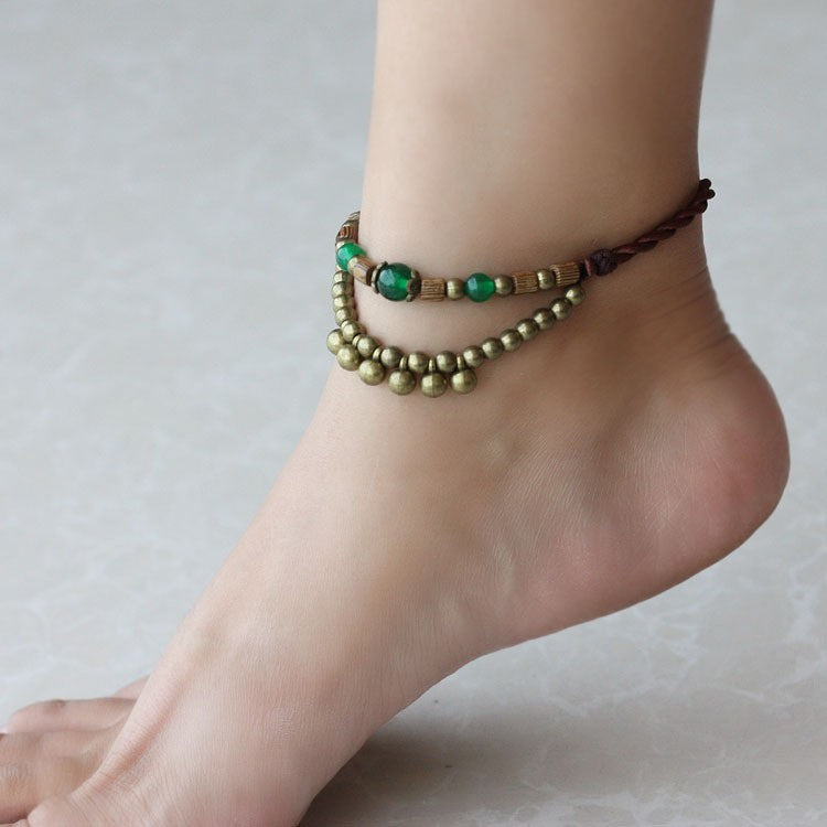 4 COLORS Original Design chalcedony anklets chains