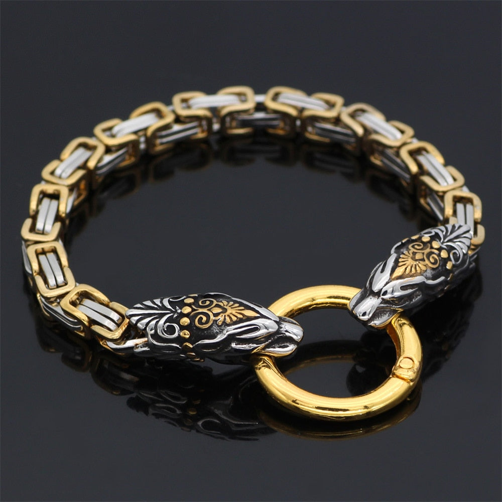 Never Fade Viking Dragon Head Bracelets