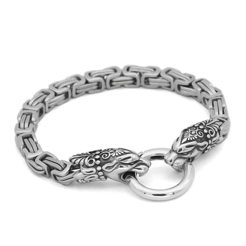 Never Fade Viking Dragon Head Bracelets