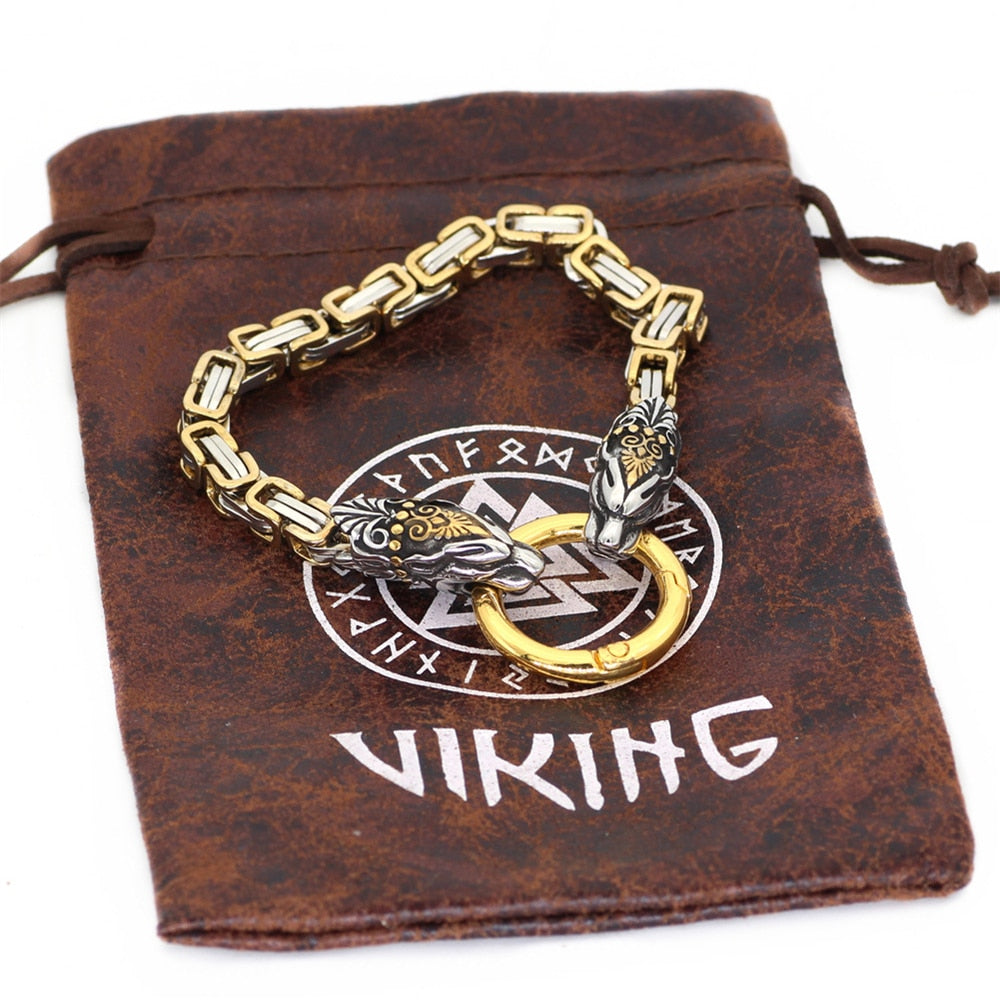 Never Fade Viking Dragon Head Bracelets