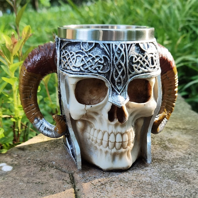 Stainless Steel Skull   Viking Pirate Tankard