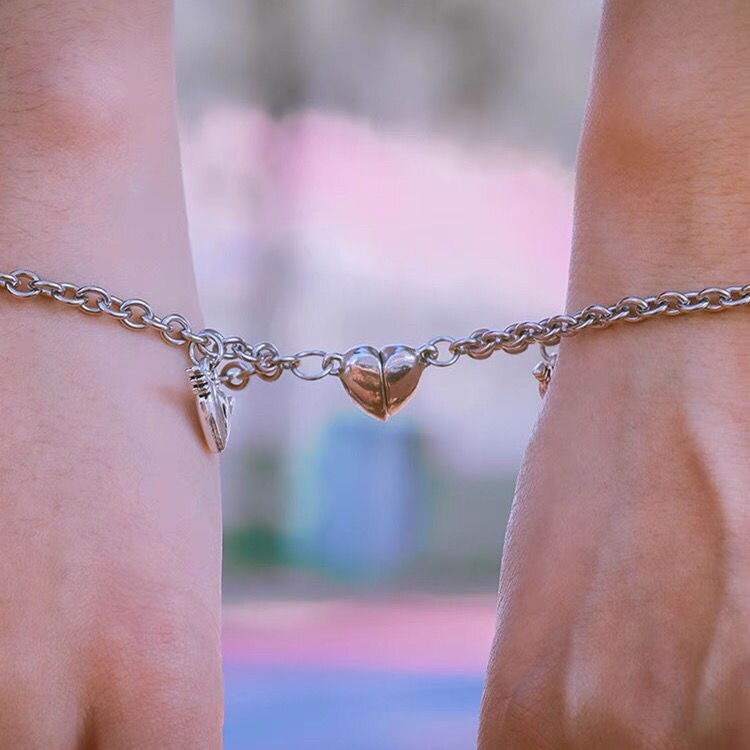 Magnet Couple Bracelets Heart Attraction Bracelet