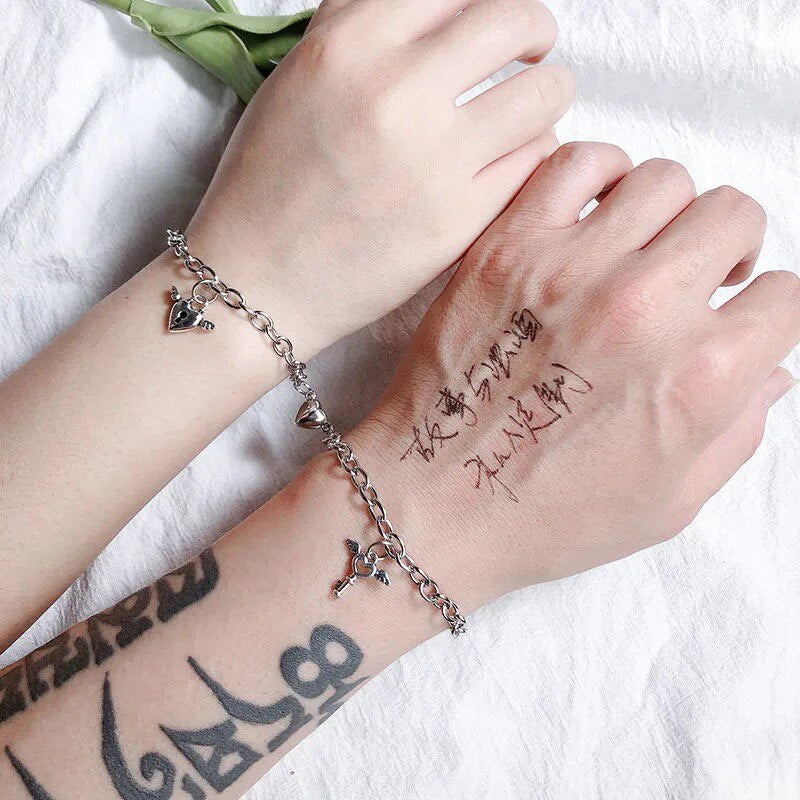 Magnet Couple Bracelets Heart Attraction Bracelet
