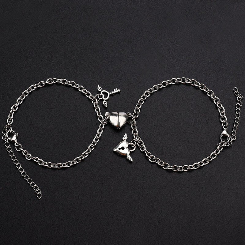 Magnet Couple Bracelets Heart Attraction Bracelet