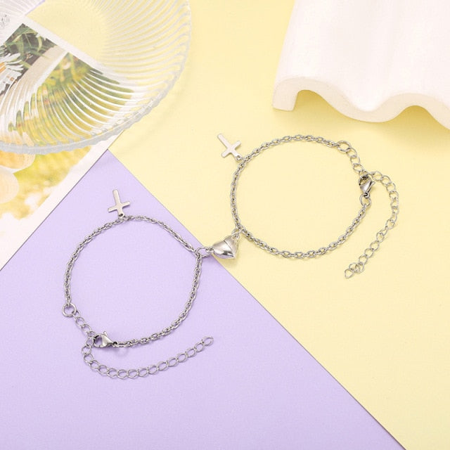 Magnet Couple Bracelets Heart Attraction Bracelet