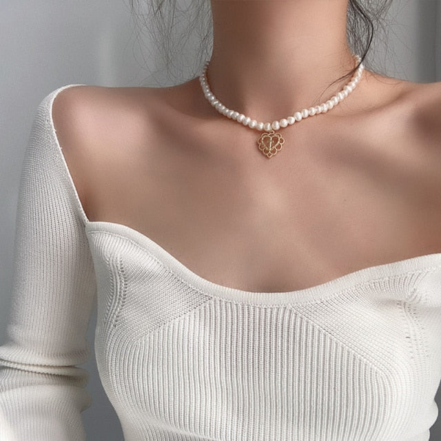 Popular Silver Colour Sparkling Clavicle Chain Choker Necklace
