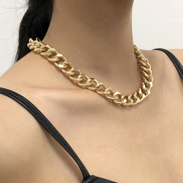 Popular Silver Colour Sparkling Clavicle Chain Choker Necklace