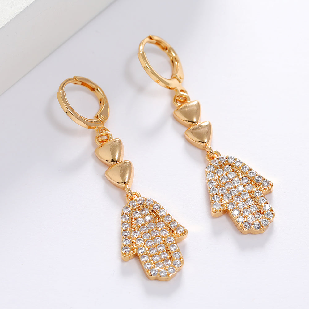 New Arrival Shiny AAA Zircon Drop Earrings