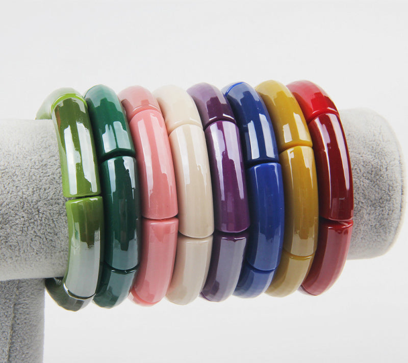 New Bohemian Snake Chain Elastic Cuff Bracelets & Bangles