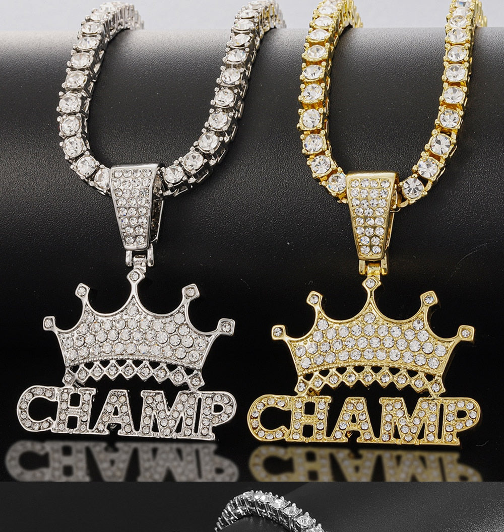 Bling Bling Savage Letter Necklace & Pendant