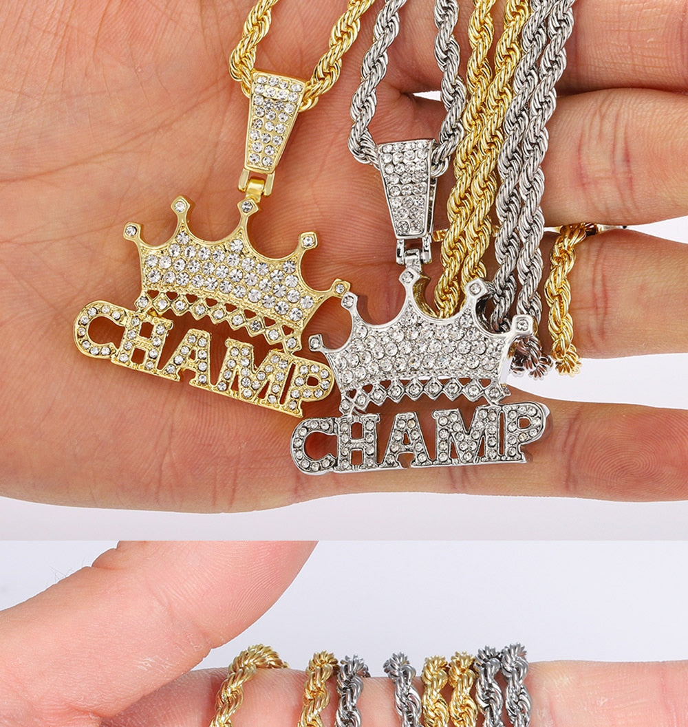 Bling Bling Savage Letter Necklace & Pendant