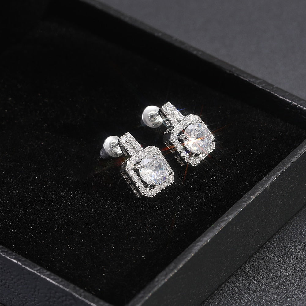 Classic Square Shape Women Stud Earring