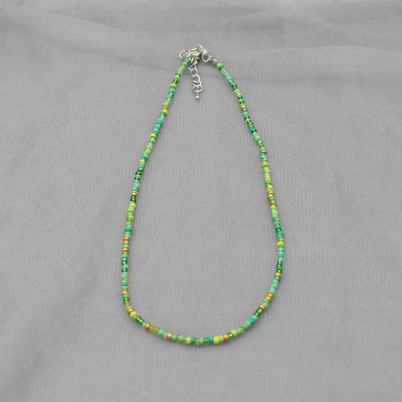 Simple Seed Beads Strand Choker Necklace