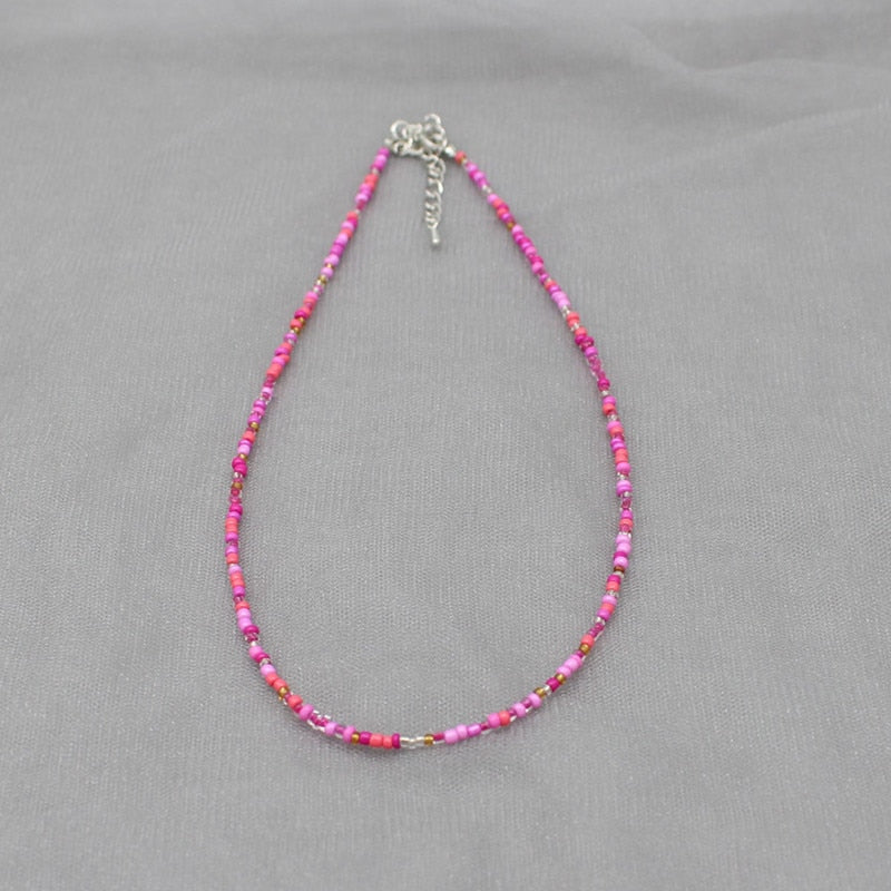 Simple Seed Beads Strand Choker Necklace