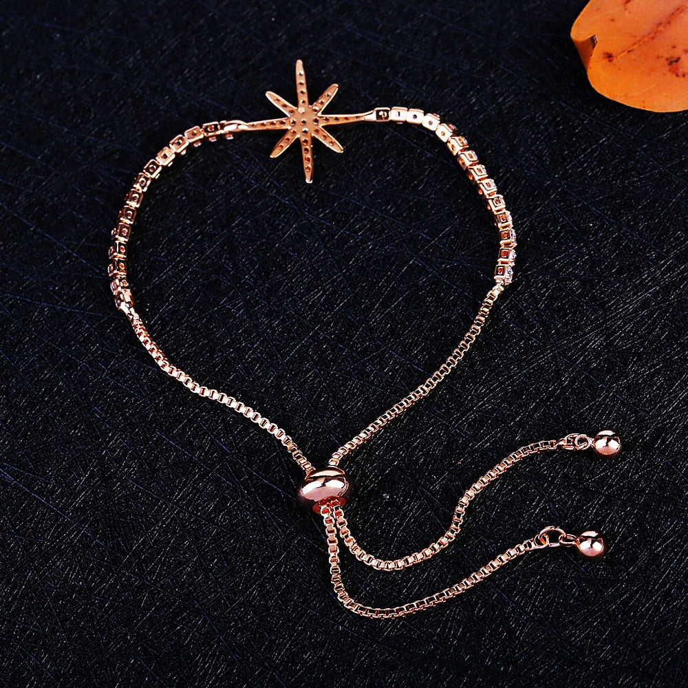 Trendy Crystal Adjustable Tennis Bracelet