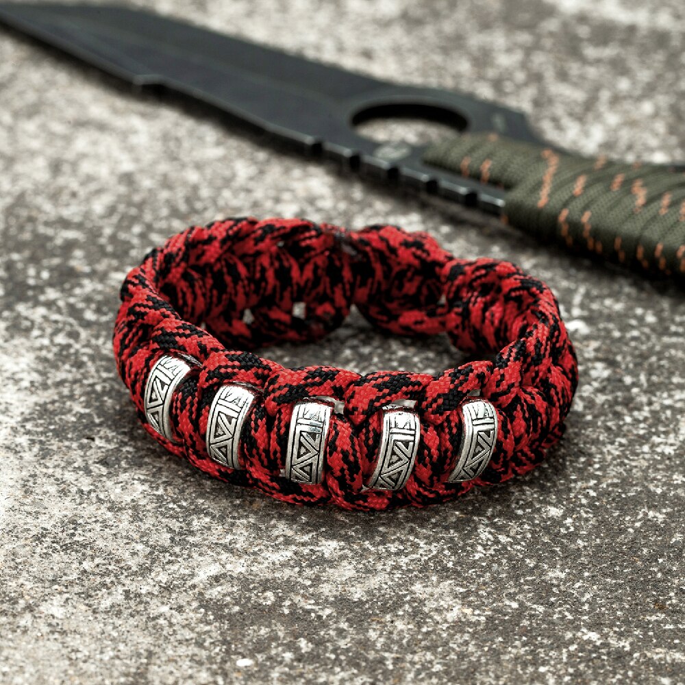 Vintage Viking Runes Survival Bracelets
