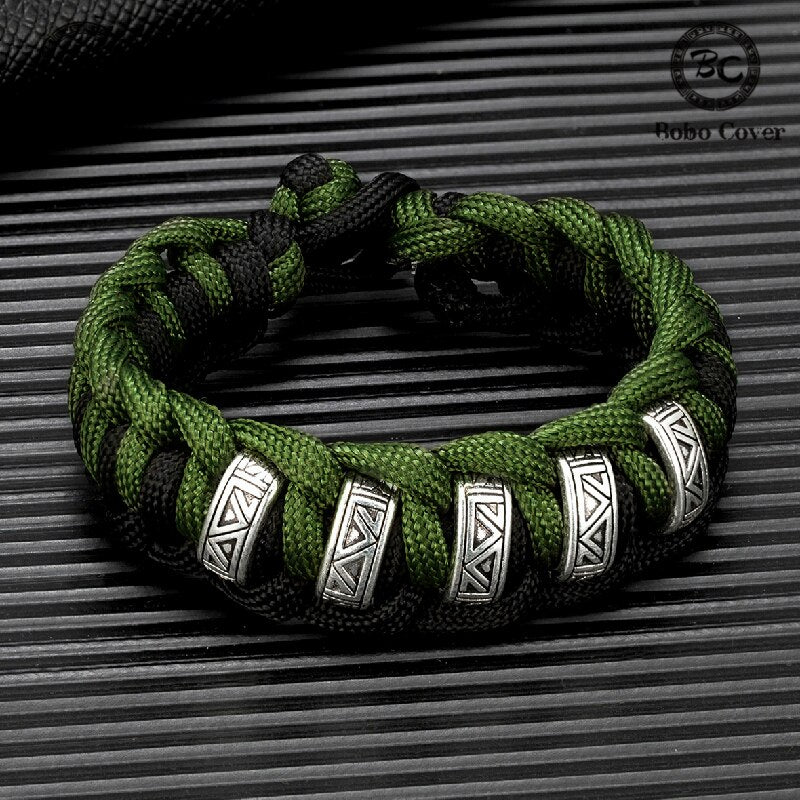 Vintage Viking Runes Survival Bracelets