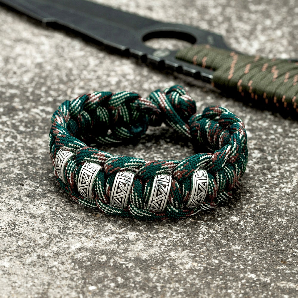 Vintage Viking Runes Survival Bracelets