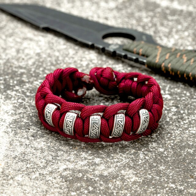 Vintage Viking Runes Survival Bracelets