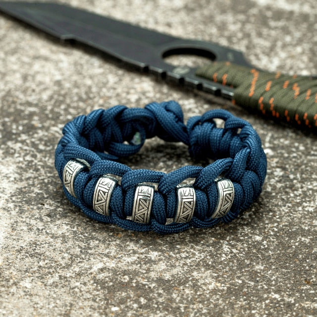 Vintage Viking Runes Survival Bracelets