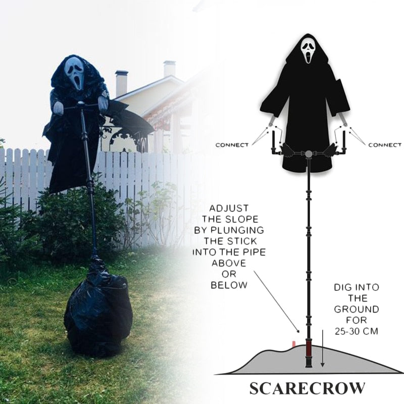 Creative Garden Ghostface Scarecrow