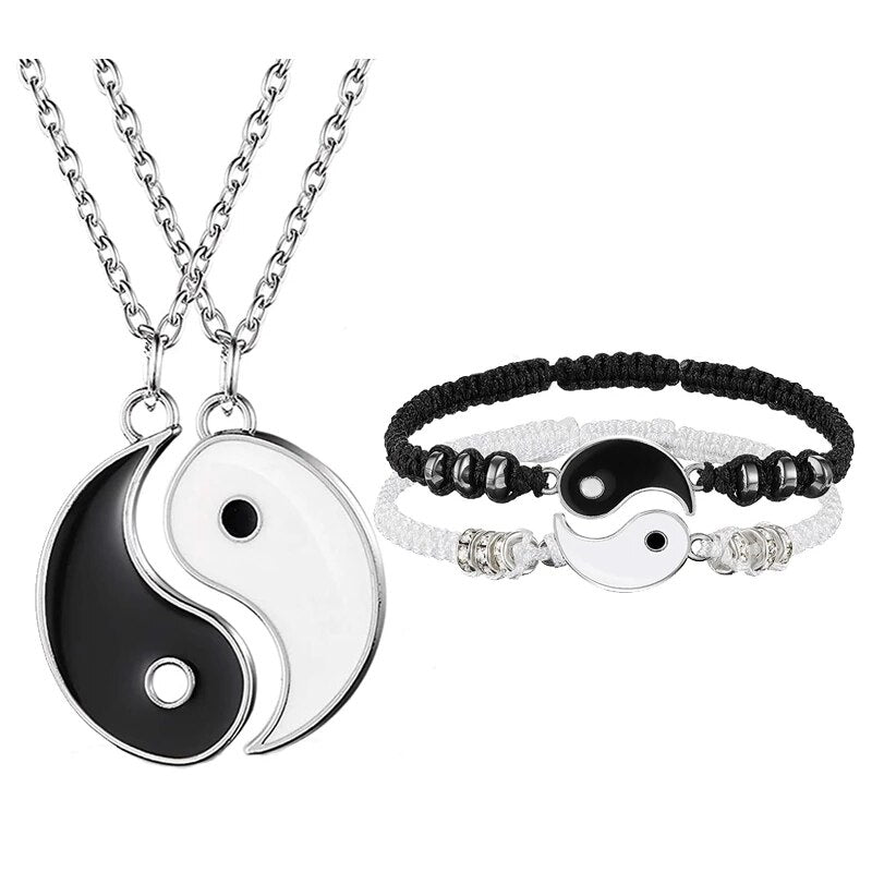 Tai Chi Fengshui Hematite Leather Cord Braid Chain Bracelet