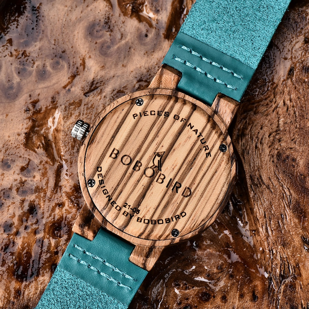 Unique Wooden Couple  Irregular Dial Watches