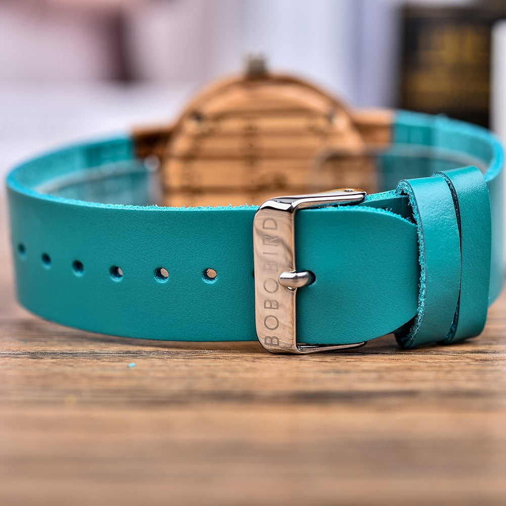 Unique Wooden Couple  Irregular Dial Watches