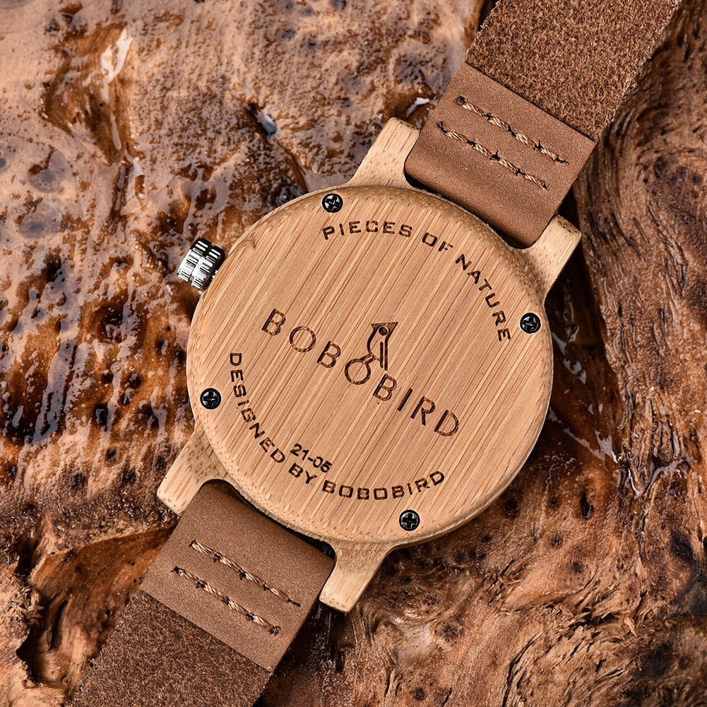 Unique Wooden Couple  Irregular Dial Watches